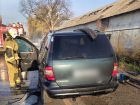 В Лутугино ЛНР вспыхнул автомобиль