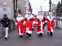 Свердловск ЛНР «захватили» Деды Морозы