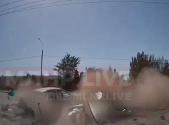 Тяжелое столкновение в Луганске попало на видео