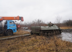 Военную технику задействовали для восстановления электроснабжения в ЛНР