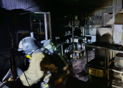 Луганское кафе вспыхнуло из-за короткого замыкания проводки холодильника