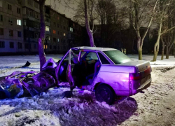 В Луганске 23 февраля водитель насмерть разбился об дерево