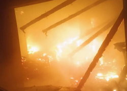 В Краснодоне в крупном пожаре погиб мужчина 