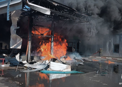 Пожар на АЗС в Северодонецке ЛНР потушен