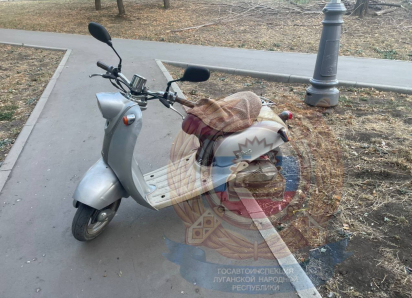 В Луганске мопедист сбил на тротуаре трехлетнюю девочку
