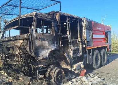 Спасатели МЧС по ЛНР попали под удар украинского дрона 