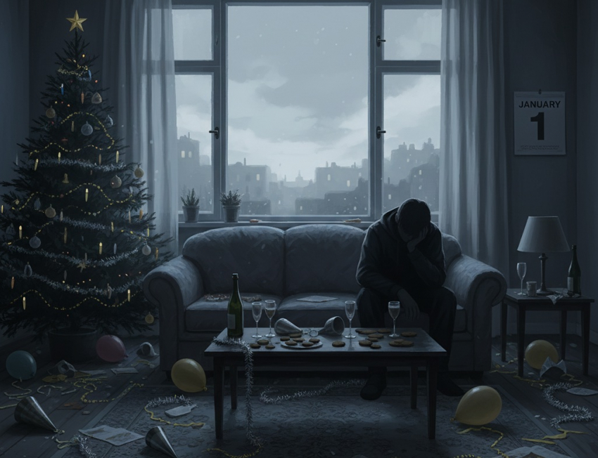Постновогодняя депрессия: как выжить после веселых каникул