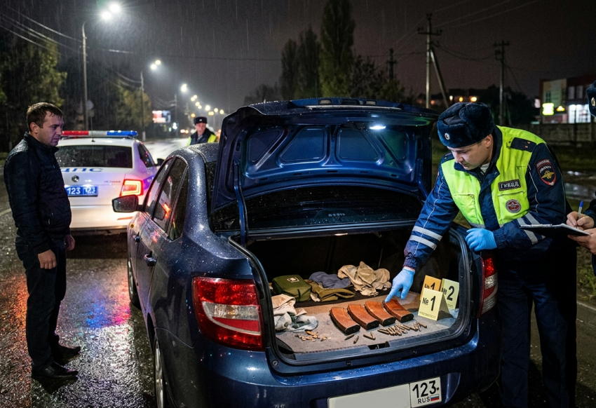 Арсенал в багажнике: в Славяносербске задержан водитель с боеприпасами