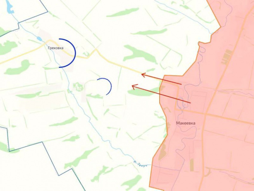 ВС РФ прорываются через оборону врага у Грековки ЛНР