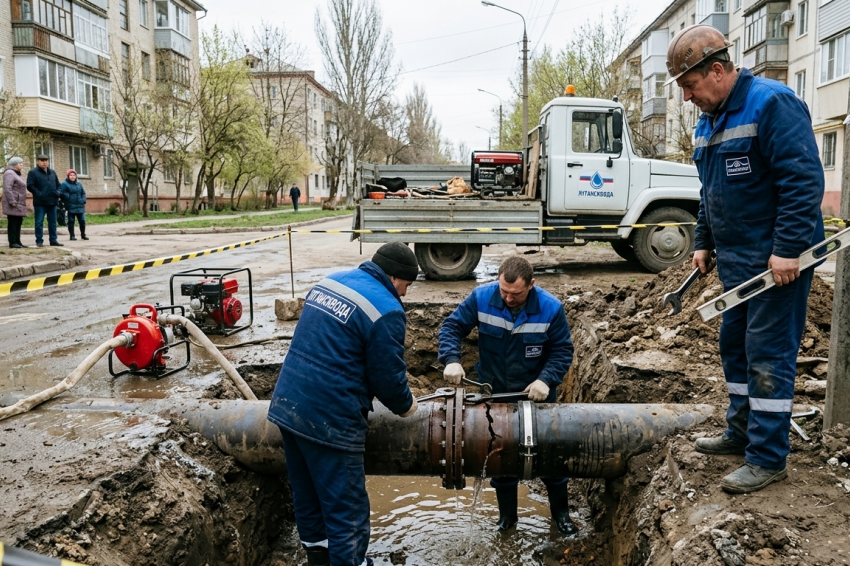 «Лугансквода» 16 марта проведет ремонты в 14 городах и районах ЛНР
