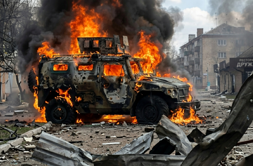 Новости СВО: выход на границы ЛНР, ликвидация «мозга» дронов ВСУ и пылающий натовский MaxxPro в Константиновке