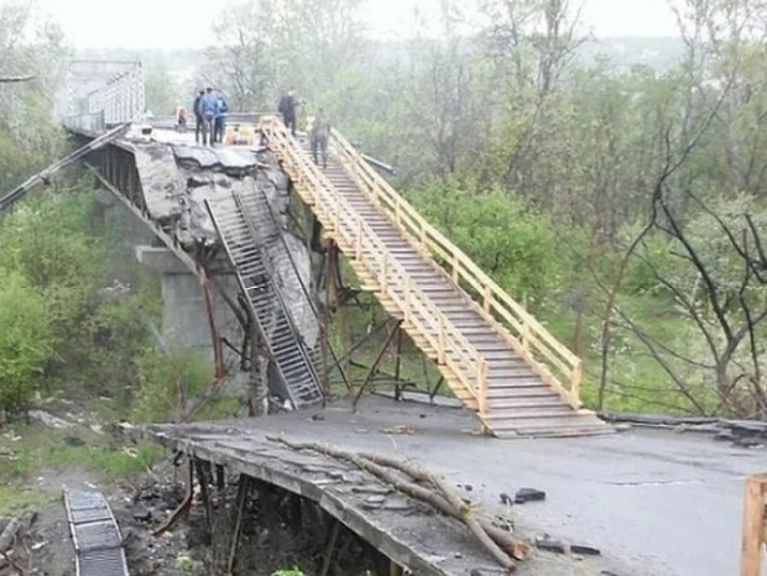 В Станице Луганской ЛНР восстановят второй мост через Северский Донец