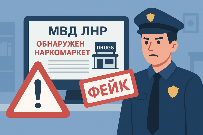 Фейковый наркомаркет в ЛНР: МВД предупредило о лжи в Сети