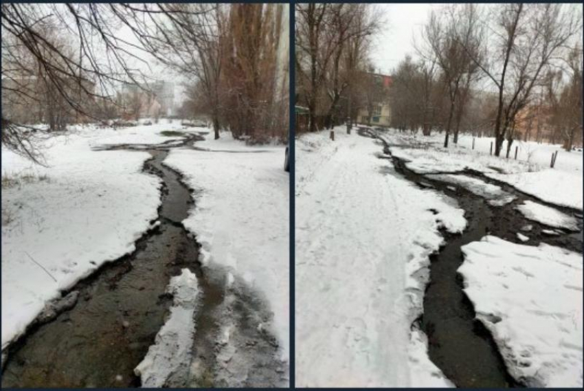 В Луганске растеклась «речка-вонючка-незамерзайка»