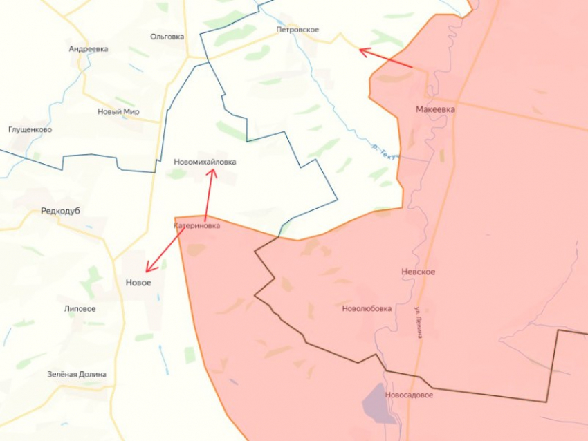 Российская армия наступает у приграничного поселка Новое и Макеевки ЛНР