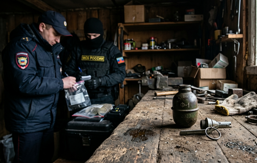 Гранаты в жилом доме: в Краснодонском округе задержан пенсионер